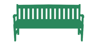 Green bench icon