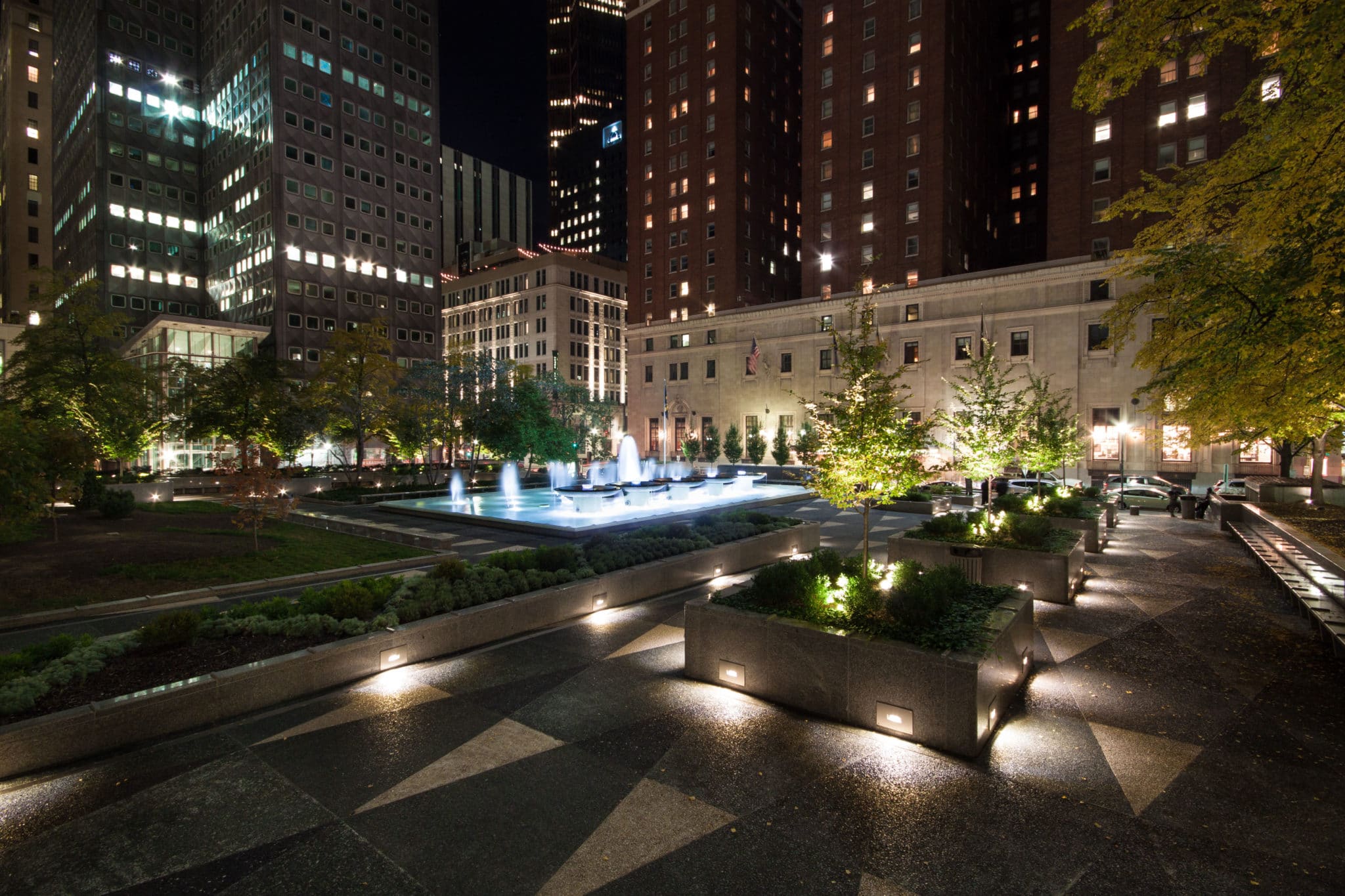 MSq Capital Projects 2015 Mellon Square Summer Fall R (Jeremy Marshall) Night