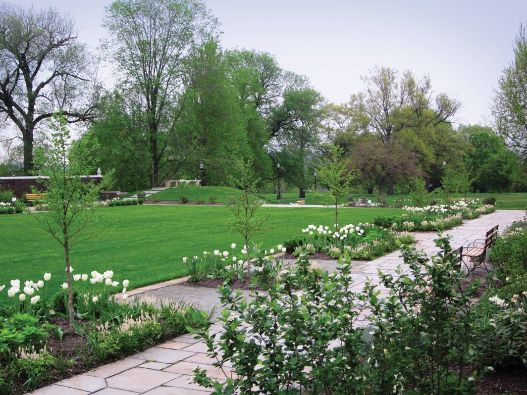 Mellon Park Walled Garden Spring Green Walkway