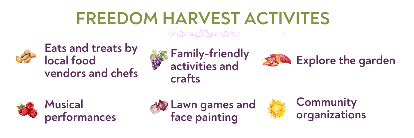 FREEDOM HARVEST ACTIVITES